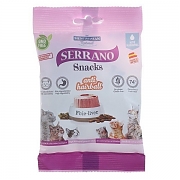 SERRANO Snacks для Кошек снеки Печень 50гр для ВЫВЕДЕНИЯ ШЕРСТИ.