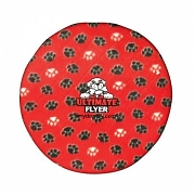 Tuffy Ultimate Flyer Red Paw - "Ультимэйт - летающая тарелка " Класс прочности 9 Красный  Для собак больше 20 кг.