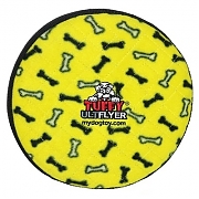 Tuffy Ultimate Flyer Yellow Bone -  "Ультимэйт - летающая тарелка " Класс прочности 9 желтый  Для собак больше 20 кг.